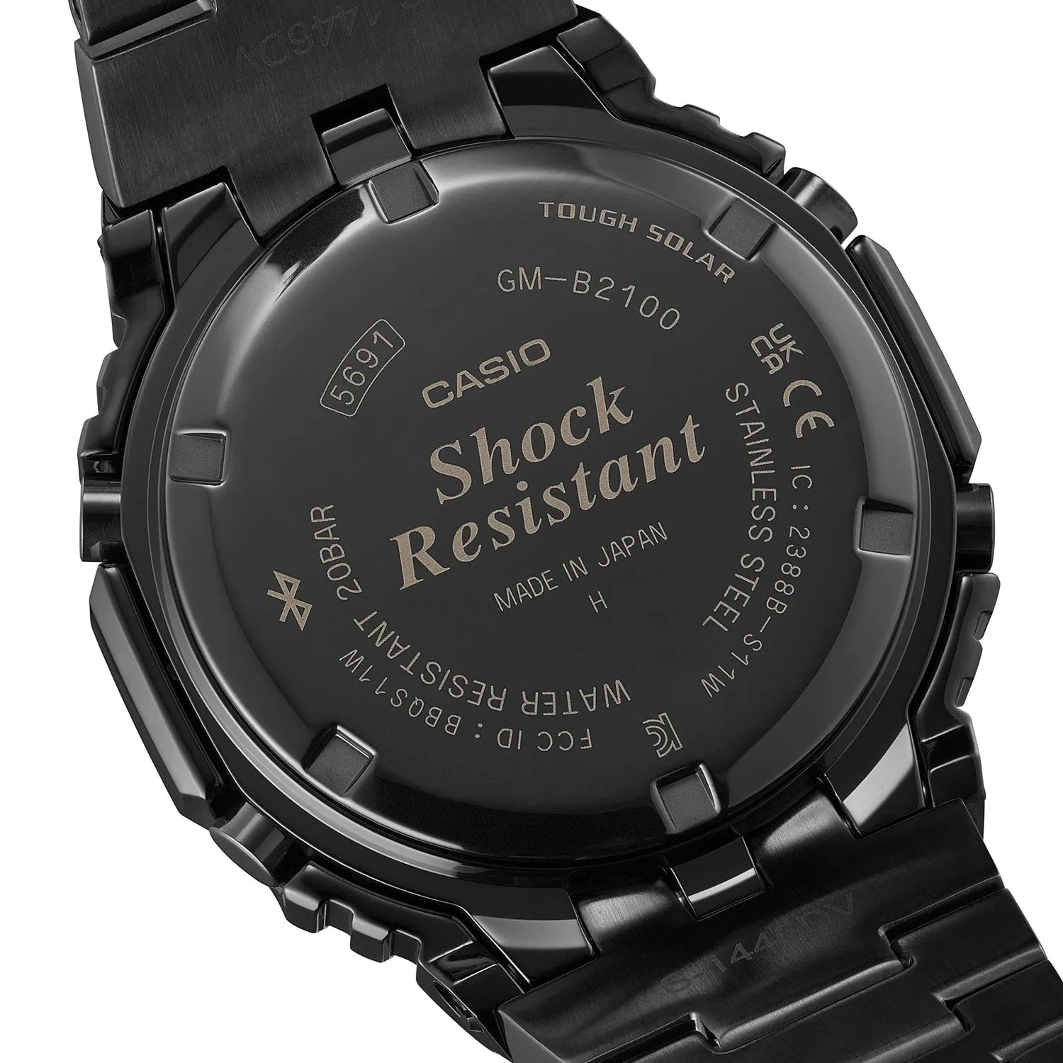 Casio G-Shock 2100 Full Metal Black Orange Yellow GMB2100BPC-1A