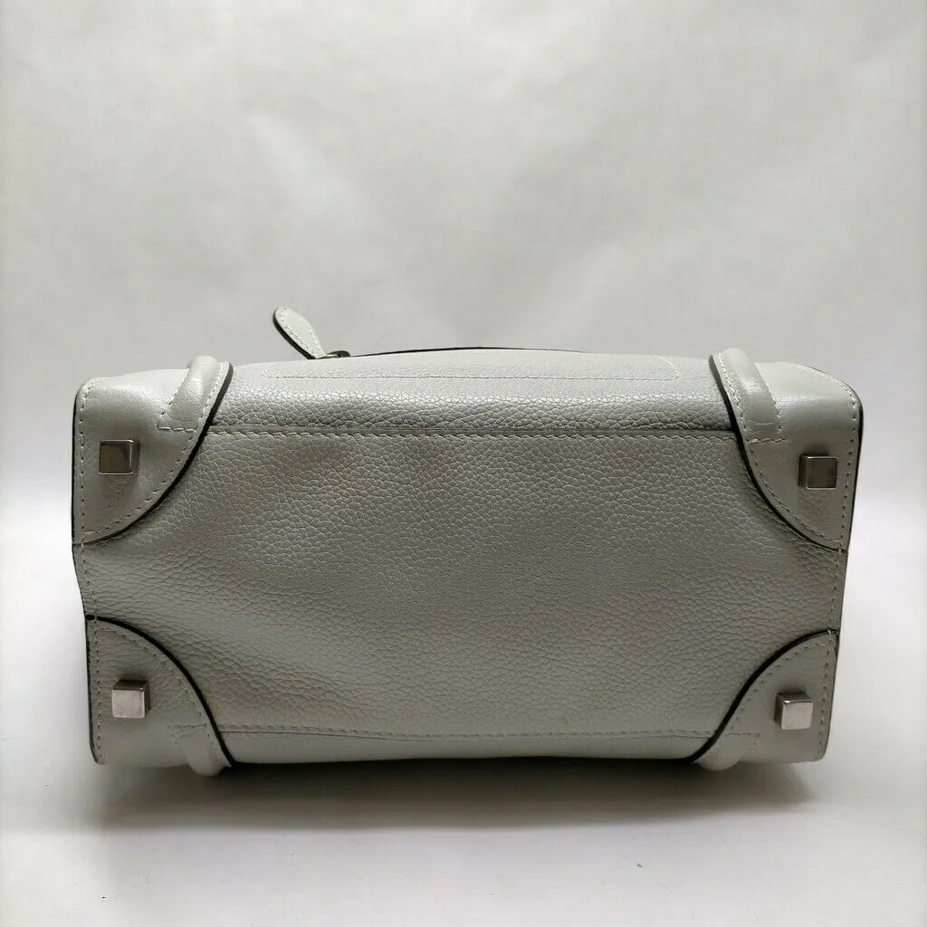 CELINE Micro Luggage Leather Hand Bag