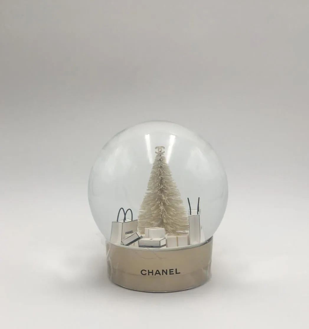 Chanel | Snow Globe Christmas Tree & Presents | Large