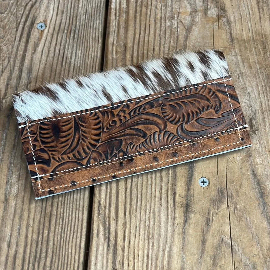 Checkbook Cover - Longhorn w/ Western Tool