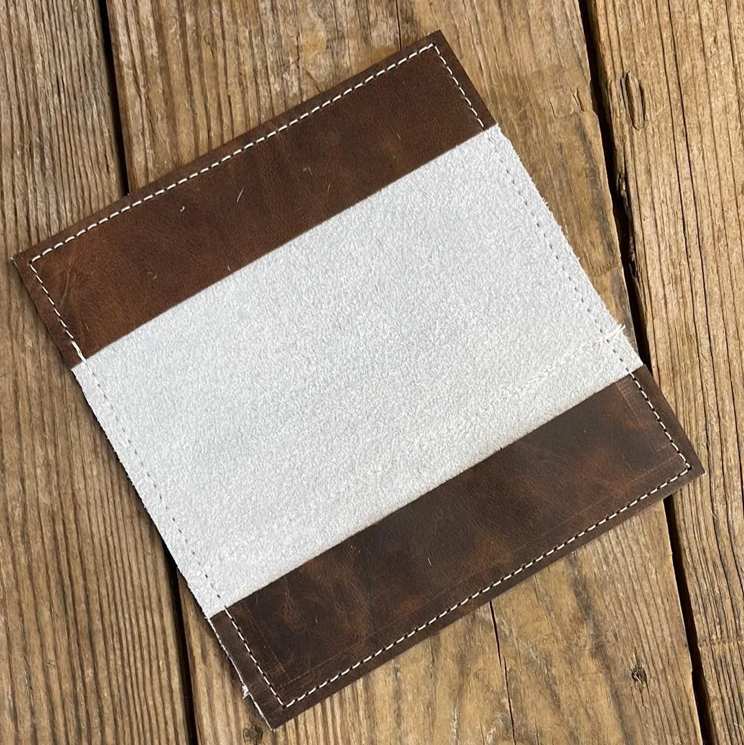 Checkbook Cover - Longhorn w/ Western Tool