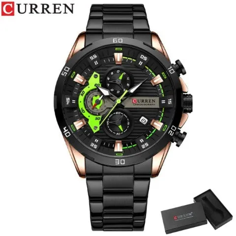 Chronometer Stainless Steel Watch (Dial - 4.7cm)