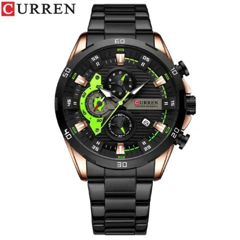 Chronometer Stainless Steel Watch (Dial - 4.7cm)