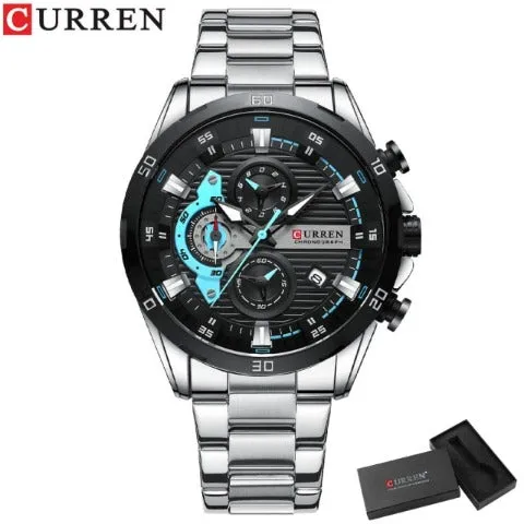 Chronometer Stainless Steel Watch (Dial - 4.7cm)