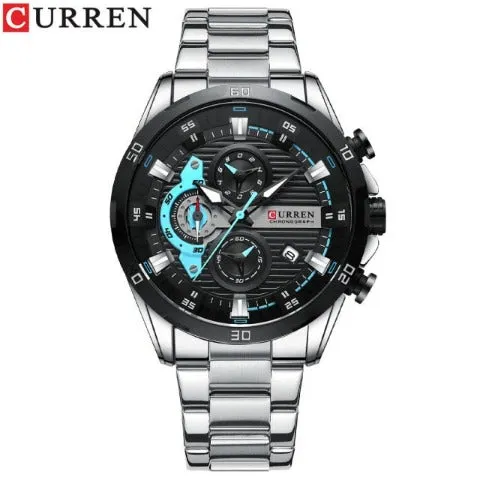 Chronometer Stainless Steel Watch (Dial - 4.7cm)