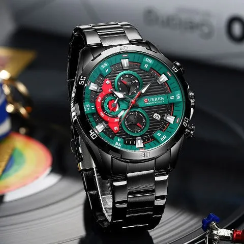 Chronometer Stainless Steel Watch (Dial - 4.7cm)