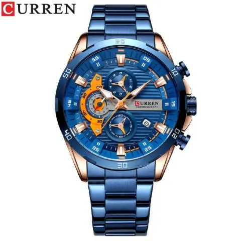 Chronometer Stainless Steel Watch (Dial - 4.7cm)