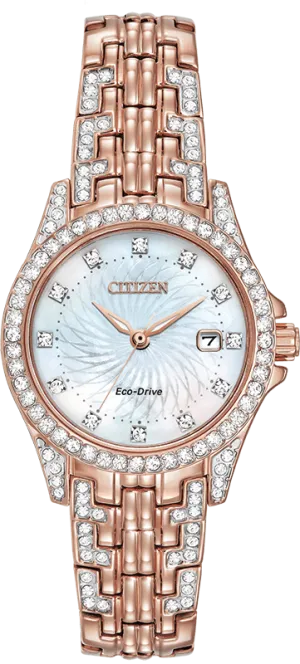 Citizen Eco Drive Silhouette Crystal Women's Watch EW1228-53D