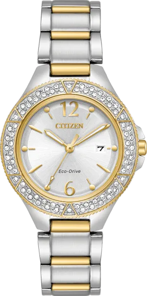 Citizen Eco Drive Silhouette Crystal Women's Watch FE1164-53A
