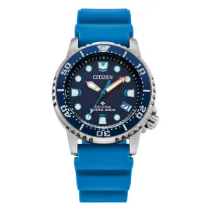 Citizen Promaster Dive Ladies Eco Drive  Blue Dial Blue Rubber Strap Watch