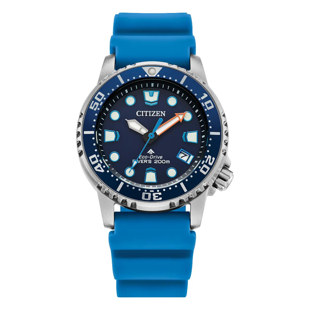 Citizen Promaster Dive Ladies Eco Drive  Blue Dial Blue Rubber Strap Watch