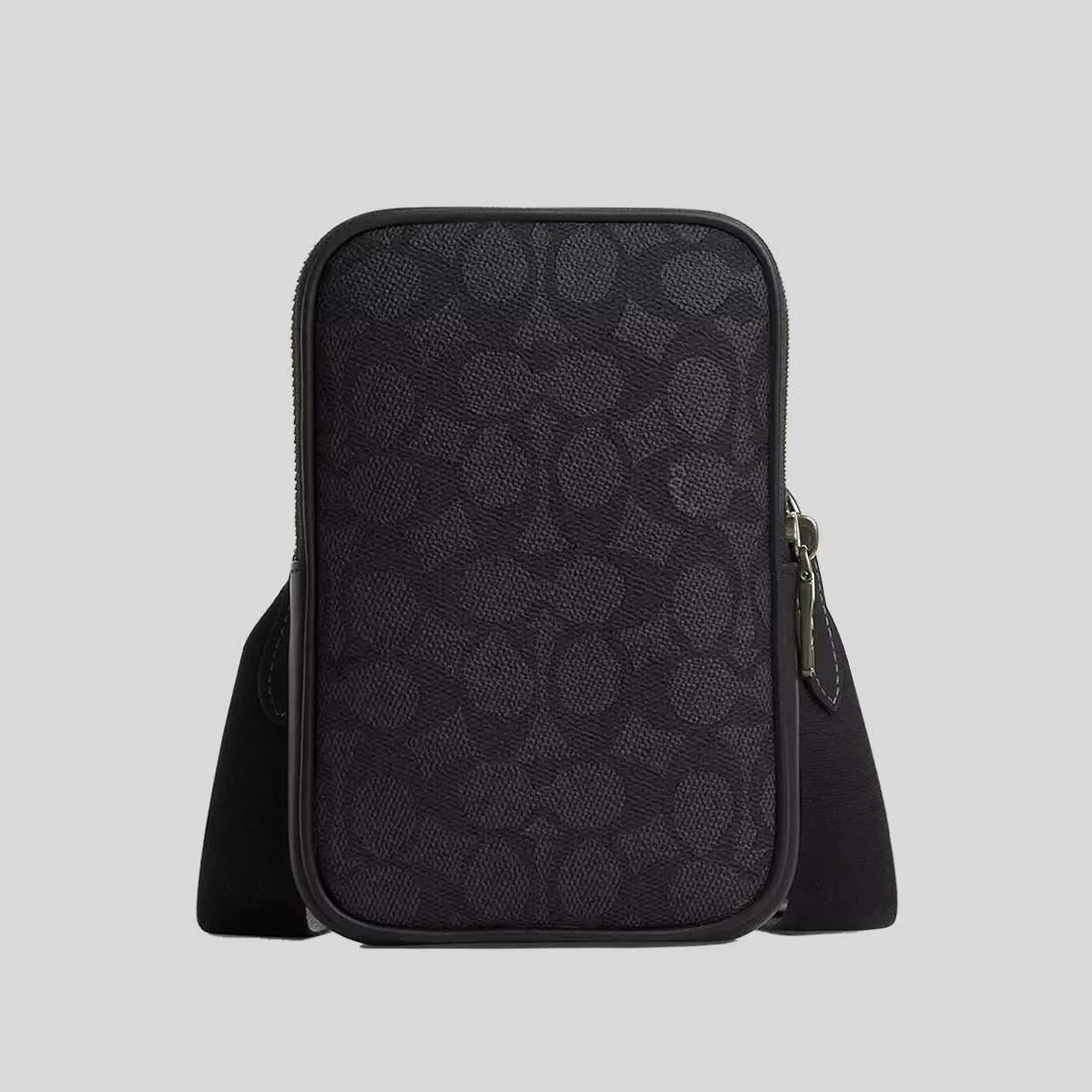 COACH Aden Crossbody Bag In Signature Canvas Charcoal/Black RB-CW364