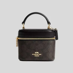COACH Ava Crossbody Bag In Signature Canvas Walnut/Black RB-CY732