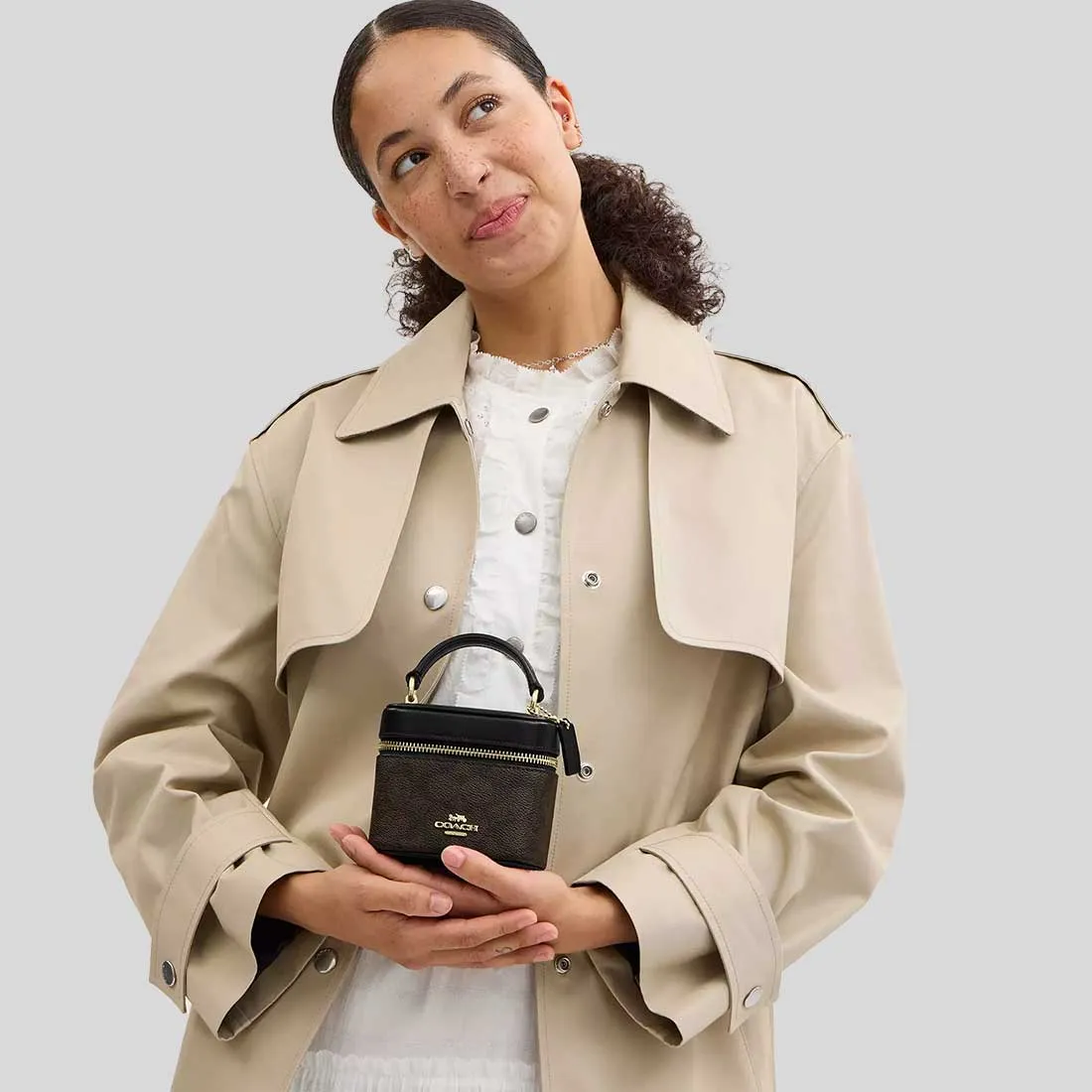 COACH Ava Crossbody Bag In Signature Canvas Walnut/Black RB-CY732