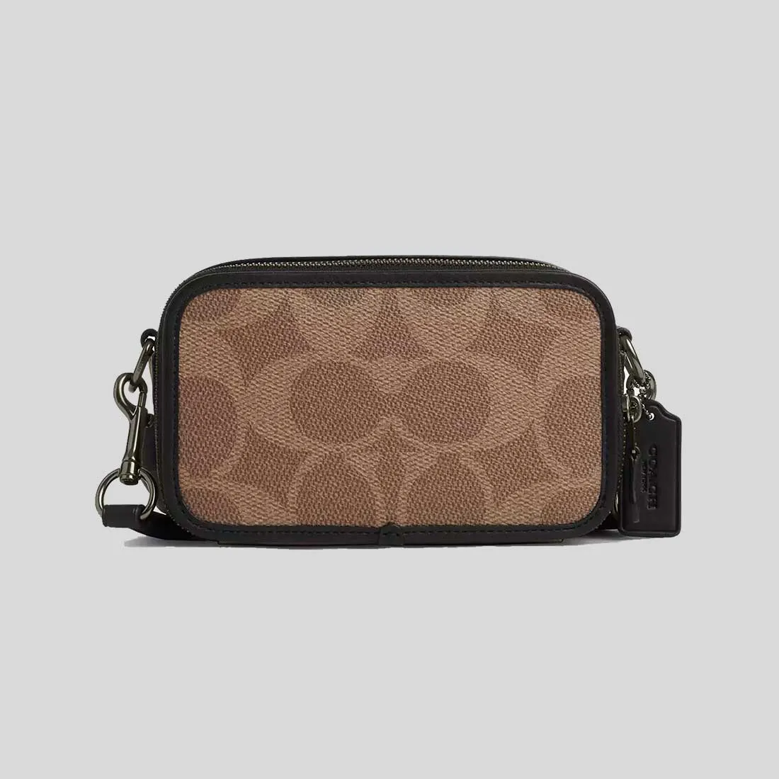 COACH Wyatt Crossbody Bag In Blocked Signature Canvas Sand/Tan RB-CAB80