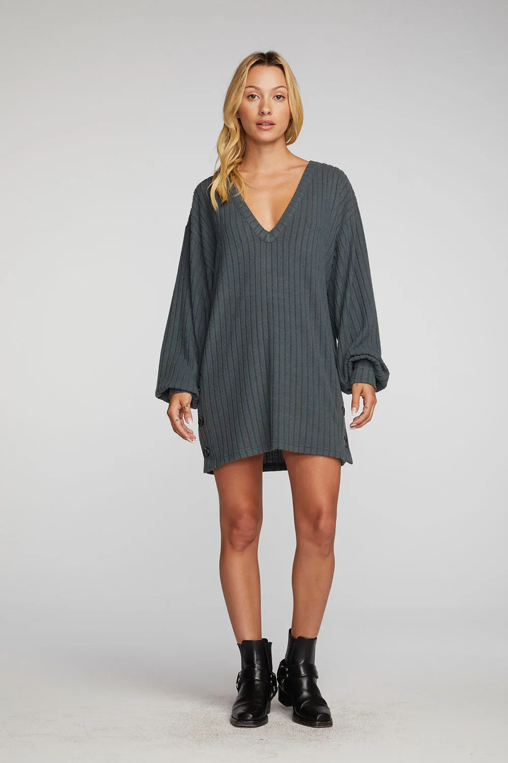 Coda Pullover Tunic in Charcoal