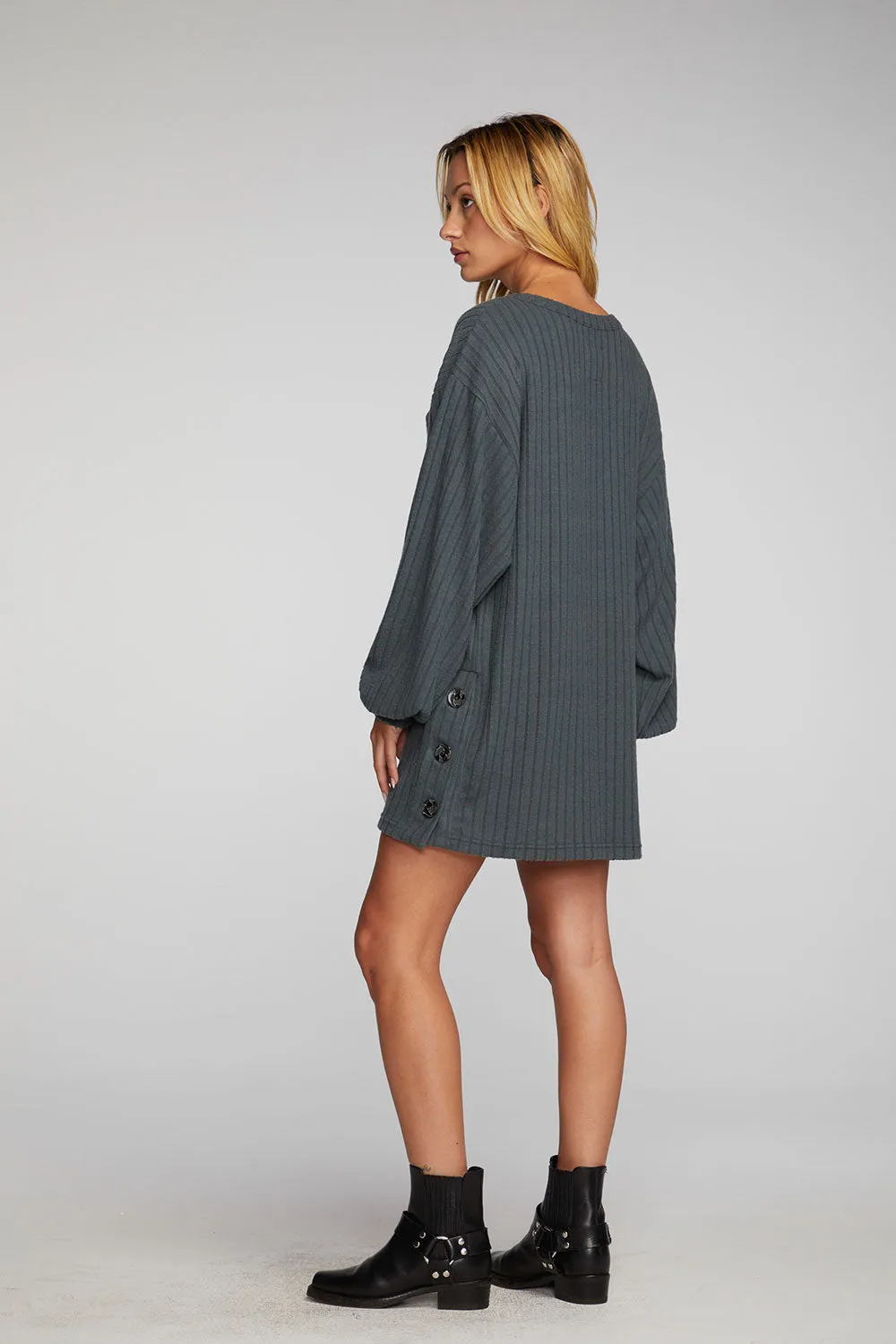 Coda Pullover Tunic in Charcoal