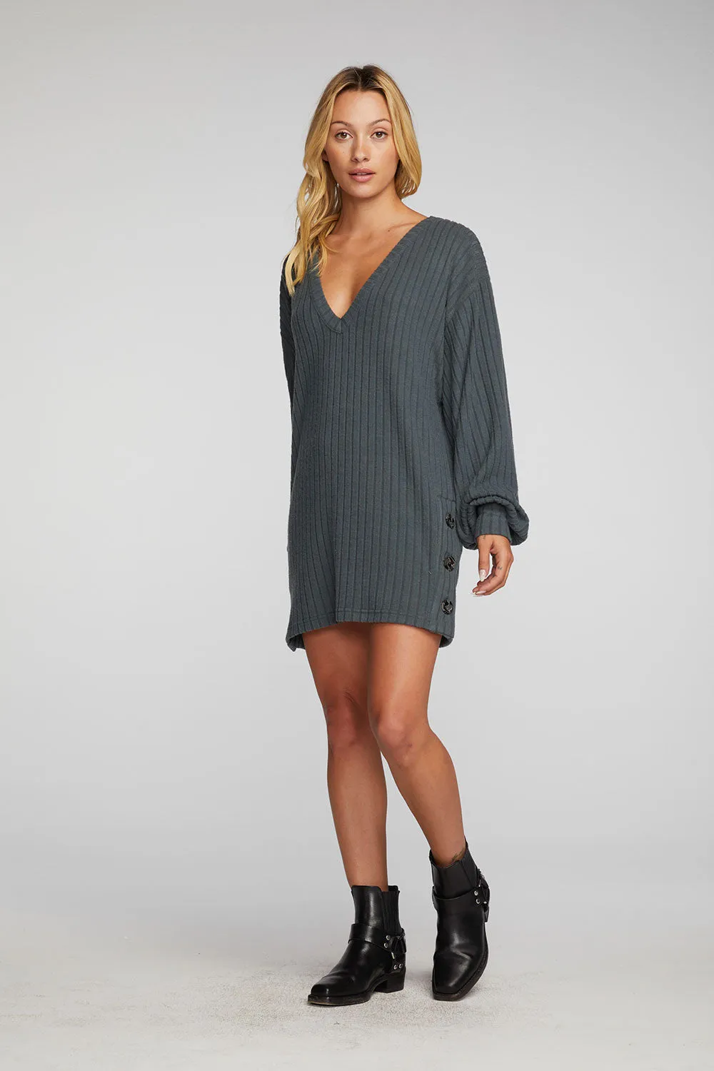 Coda Pullover Tunic in Charcoal