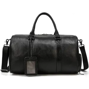 Cow Leather Luxury Travel Bag Weekender for Men and Women