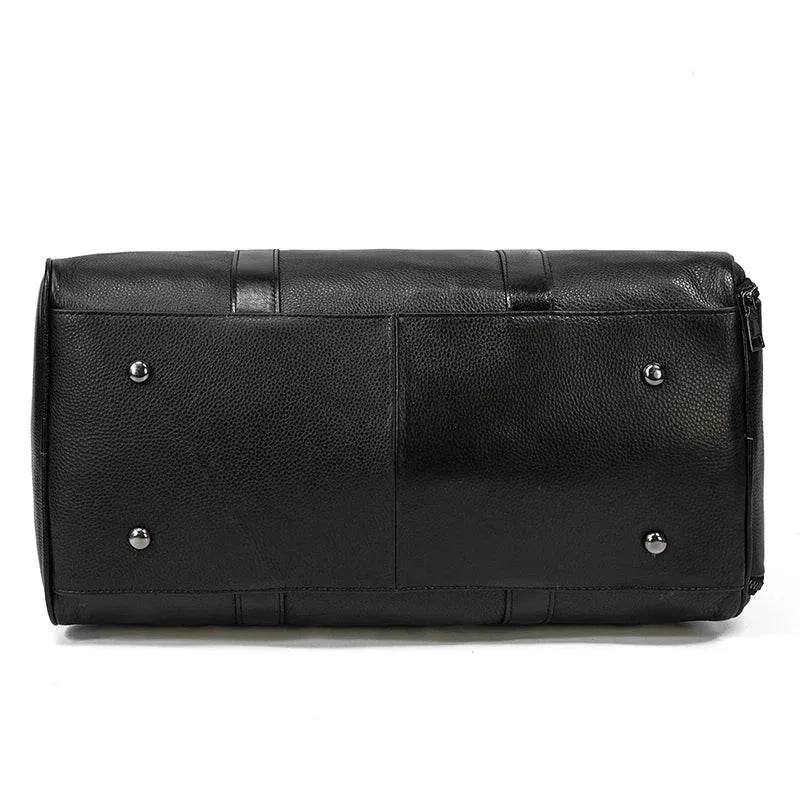 Cow Leather Luxury Travel Bag Weekender for Men and Women