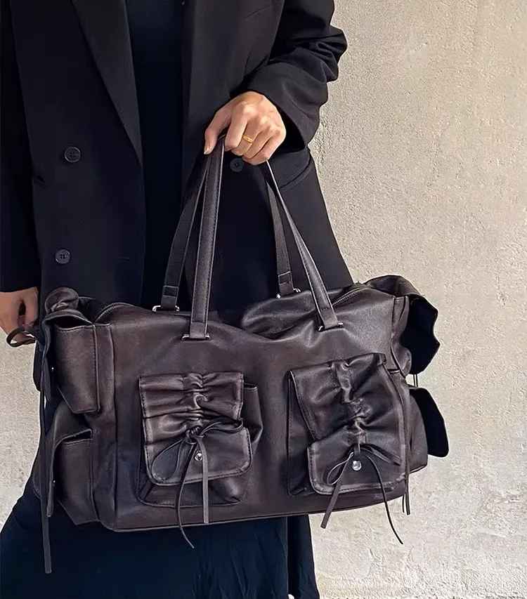 Cowhide Leather Travel Duffel Bag