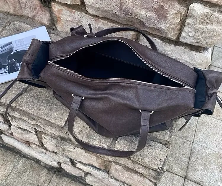 Cowhide Leather Travel Duffel Bag