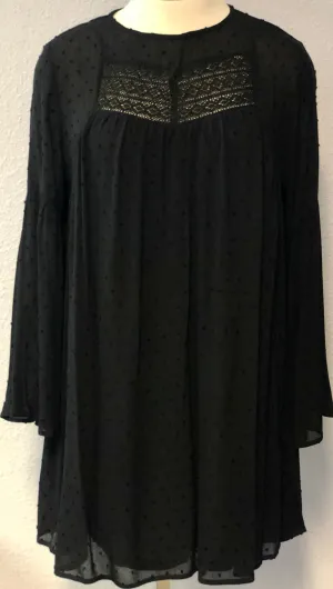 CROCHET BELL SLEEVE DRESS