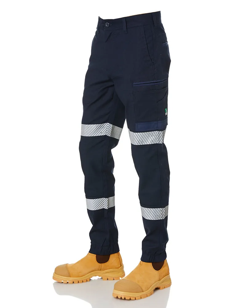 Cuffed Taped Pant - Navy
