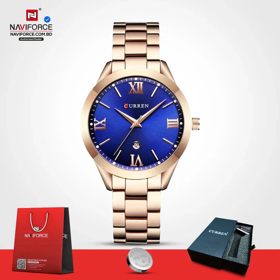Curren 9007 Women - Rose Gold Blue