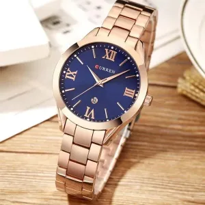 Curren 9007 Women - Rose Gold Blue
