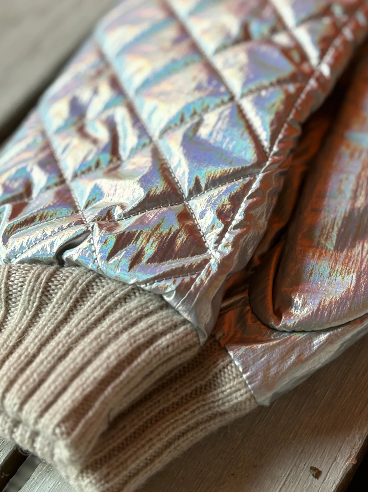 Damier Mittens Silver