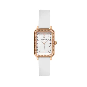 Daniel Klein Premium Women's Analog Watch White Genuine Leather  DK.1.13971