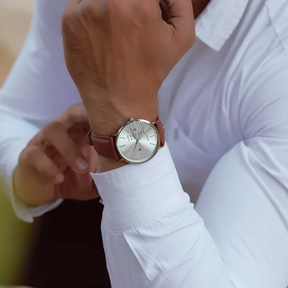 Delawrence Chairman Snow Men's Watch