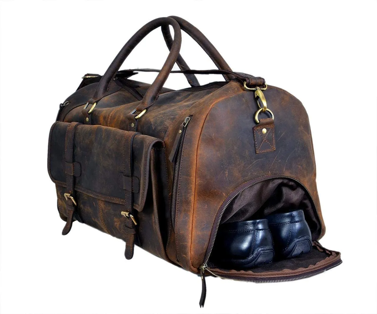 Denali Buffalo Leather Duffel