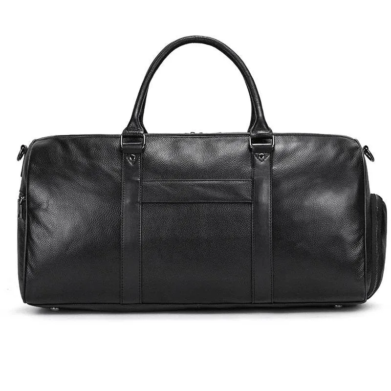 Designer Leather Travel Bag for Men & Women – Waterproof Duffle