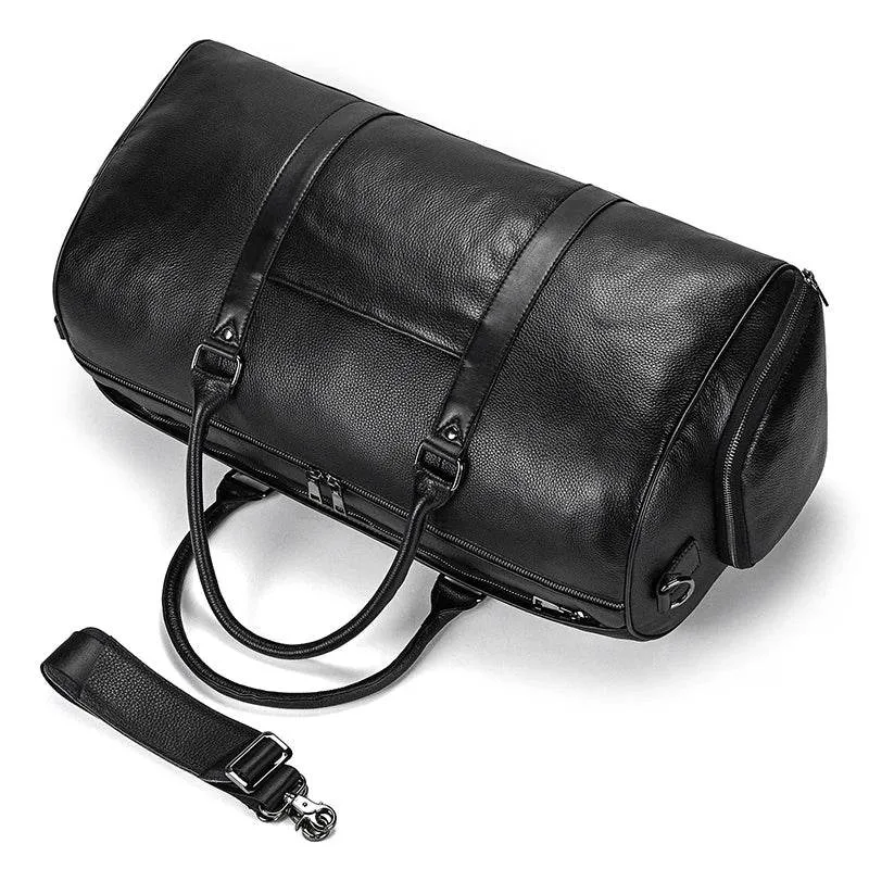 Designer Leather Travel Bag for Men & Women – Waterproof Duffle