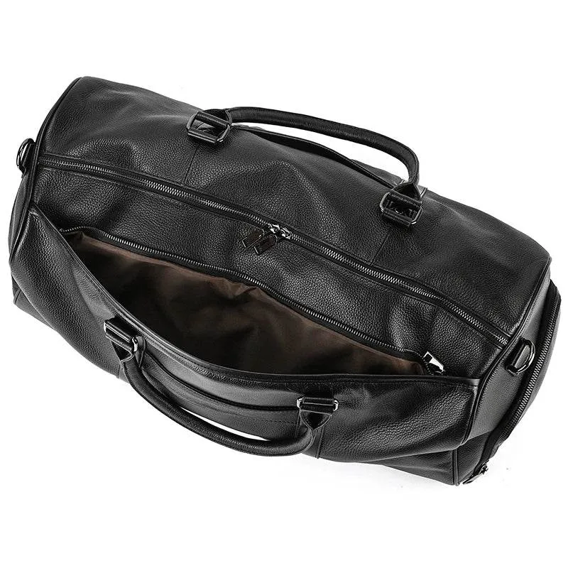 Designer Leather Travel Bag for Men & Women – Waterproof Duffle