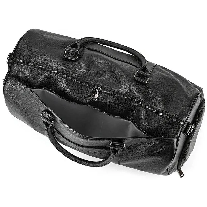 Designer Leather Travel Bag for Men & Women – Waterproof Duffle