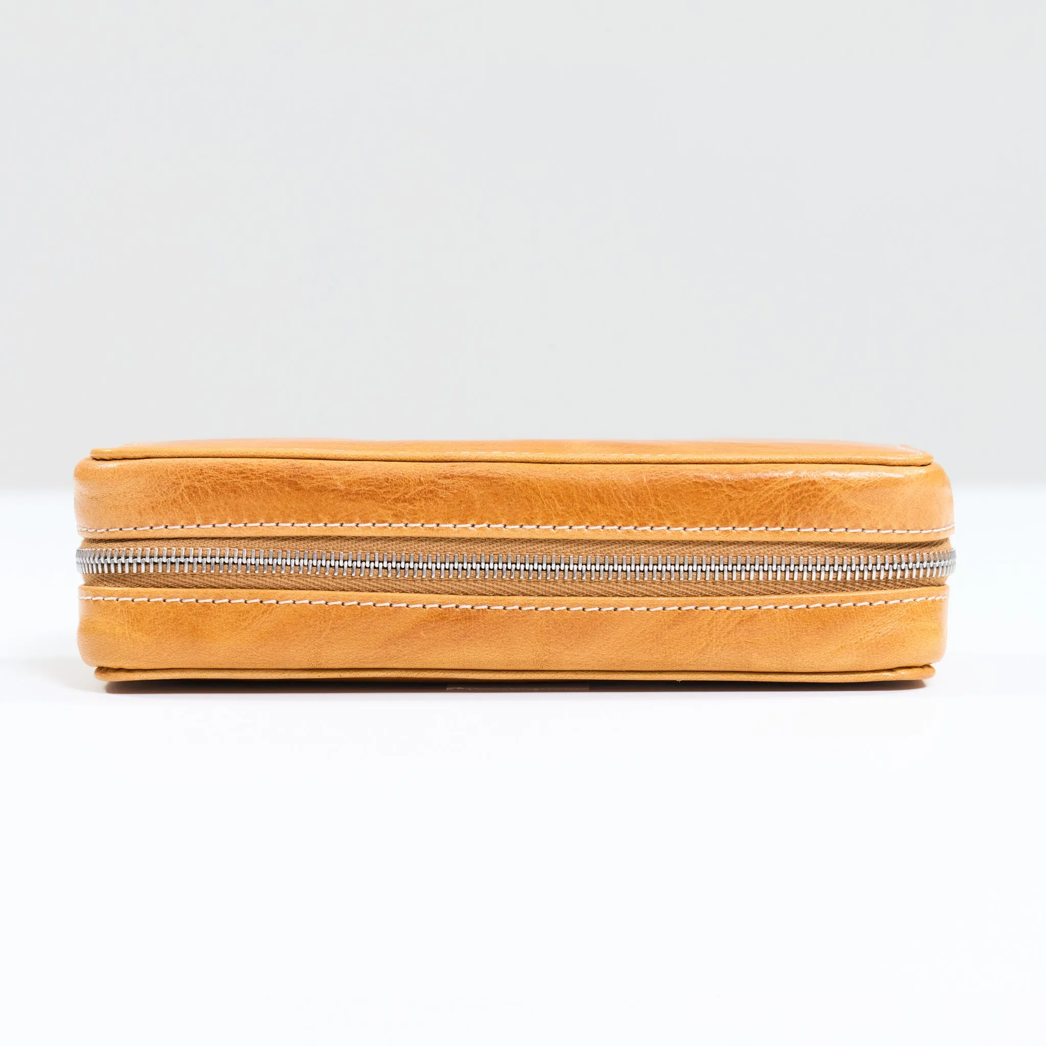 DISTRESSED MIEL DUO POUCH FOR TWO WATCHES