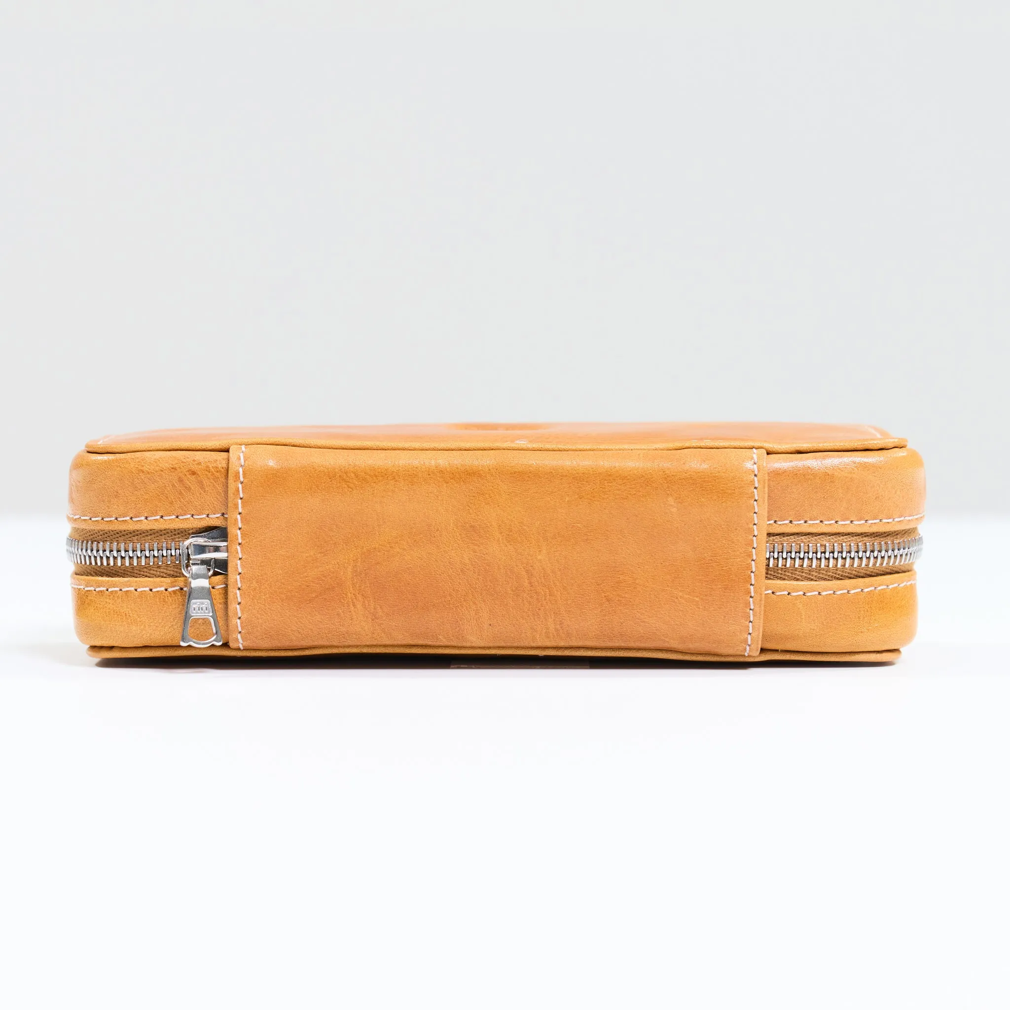DISTRESSED MIEL DUO POUCH FOR TWO WATCHES