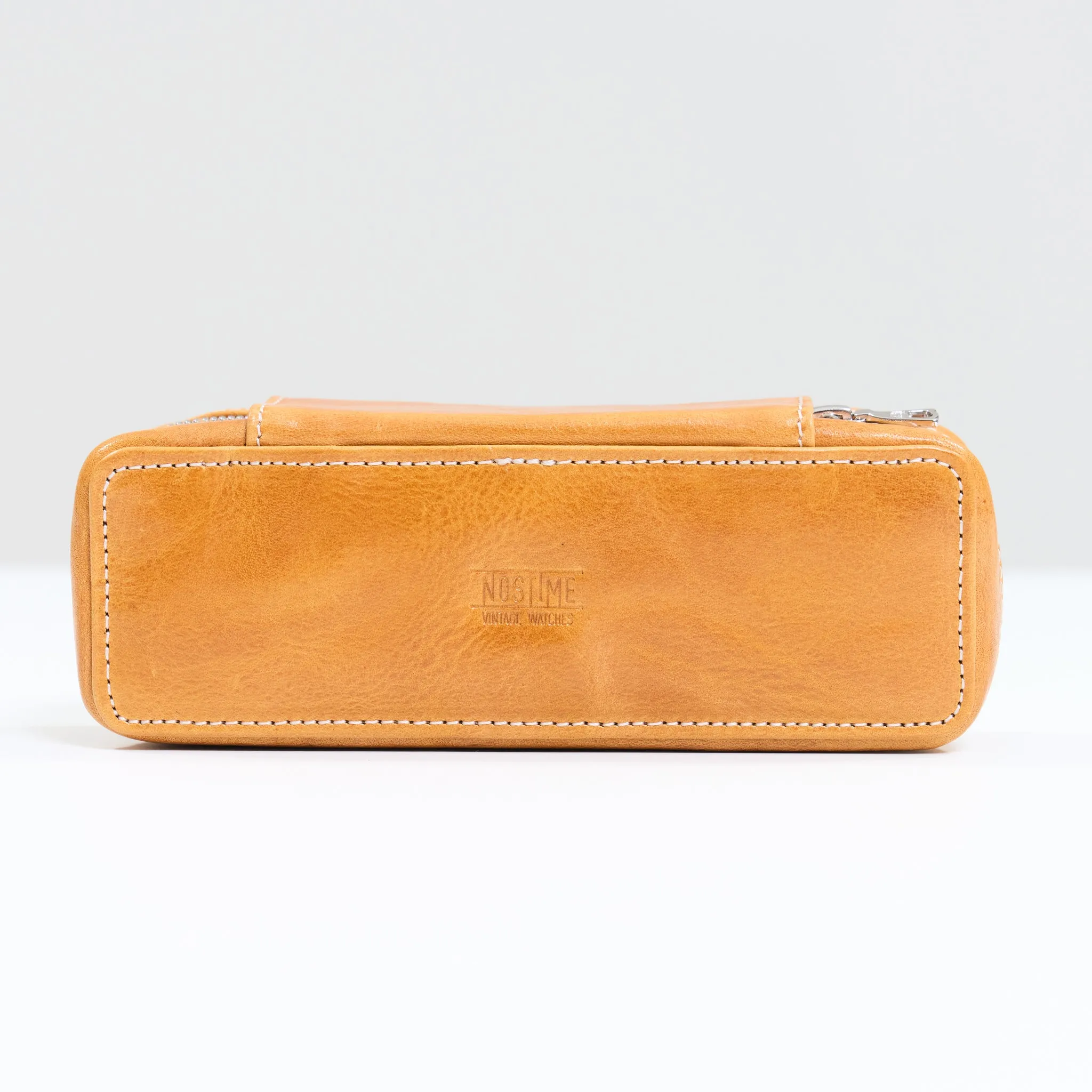 DISTRESSED MIEL DUO POUCH FOR TWO WATCHES