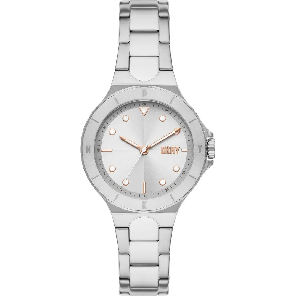 DKNY Chambers Women's Silver Dial Stainless Steel watch