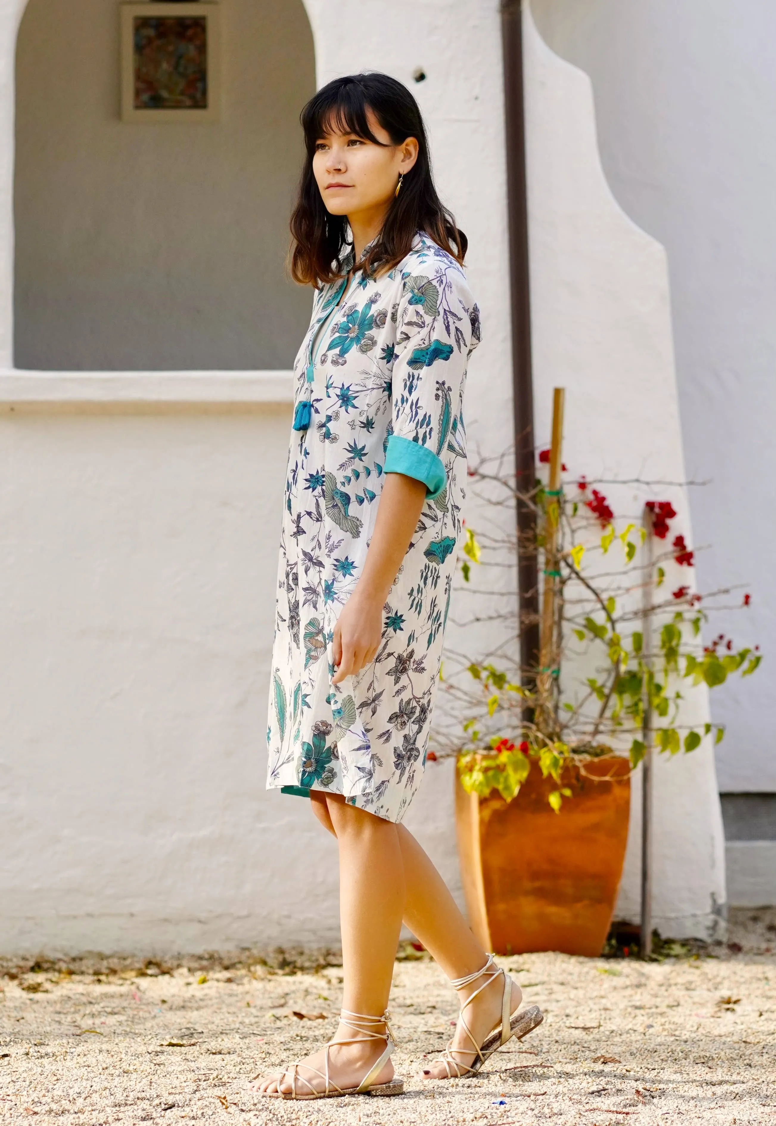 Dolma Bea Contrast Cuff Tunic Dress (30% off dress sale!)