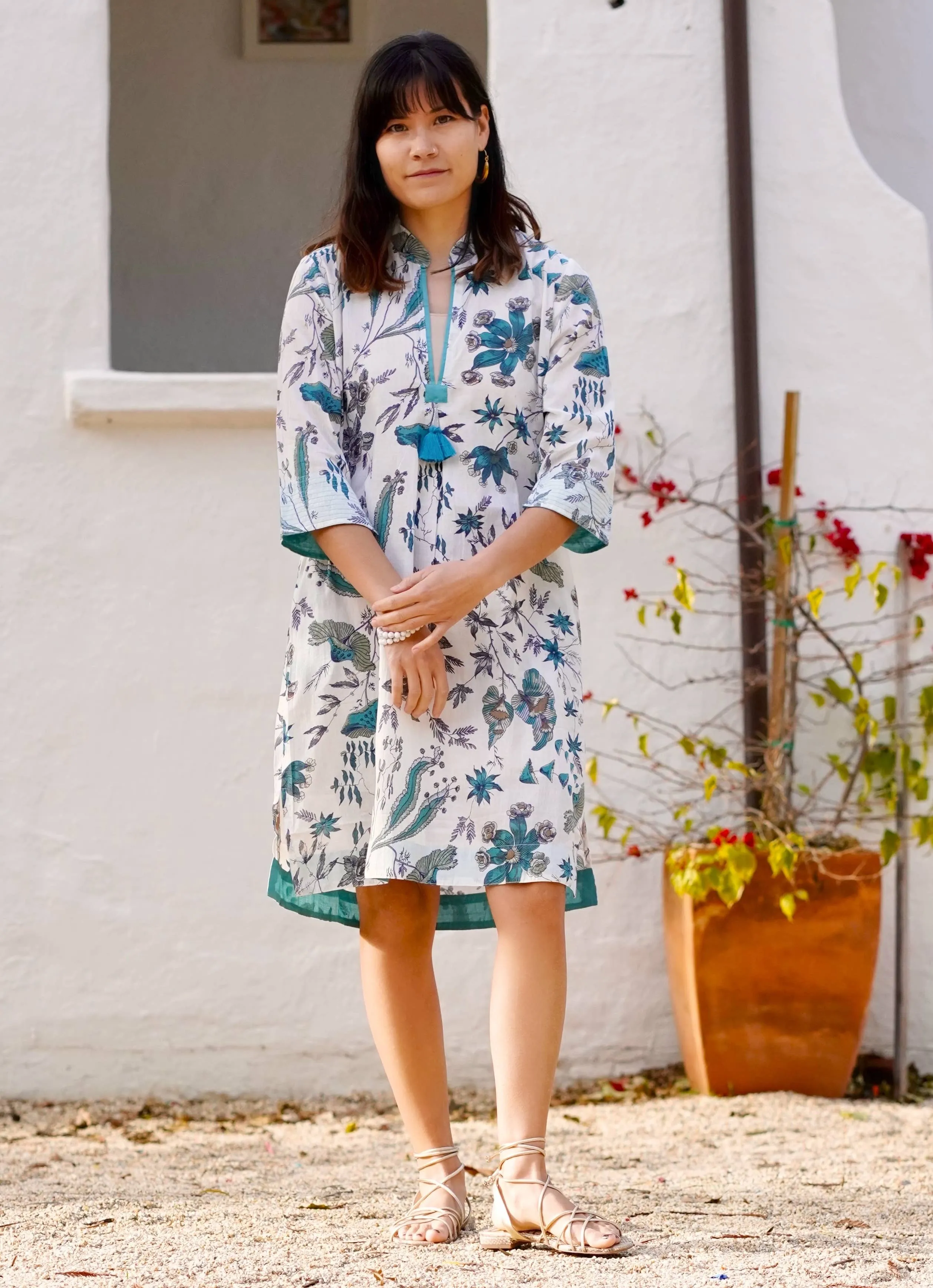 Dolma Bea Contrast Cuff Tunic Dress (30% off dress sale!)