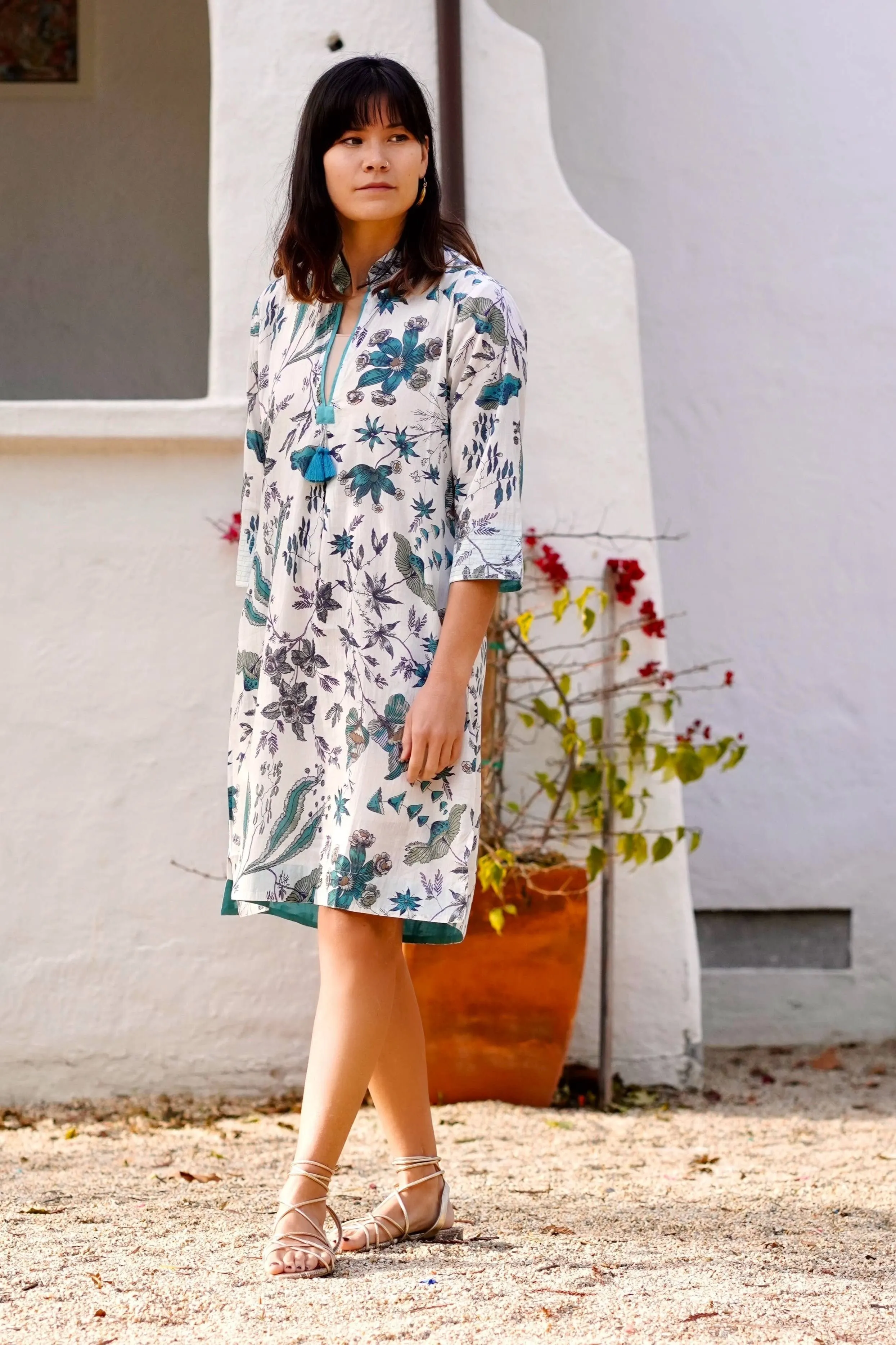 Dolma Bea Contrast Cuff Tunic Dress (30% off dress sale!)