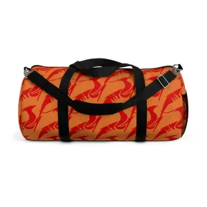 Duffel Bag Red on Orange