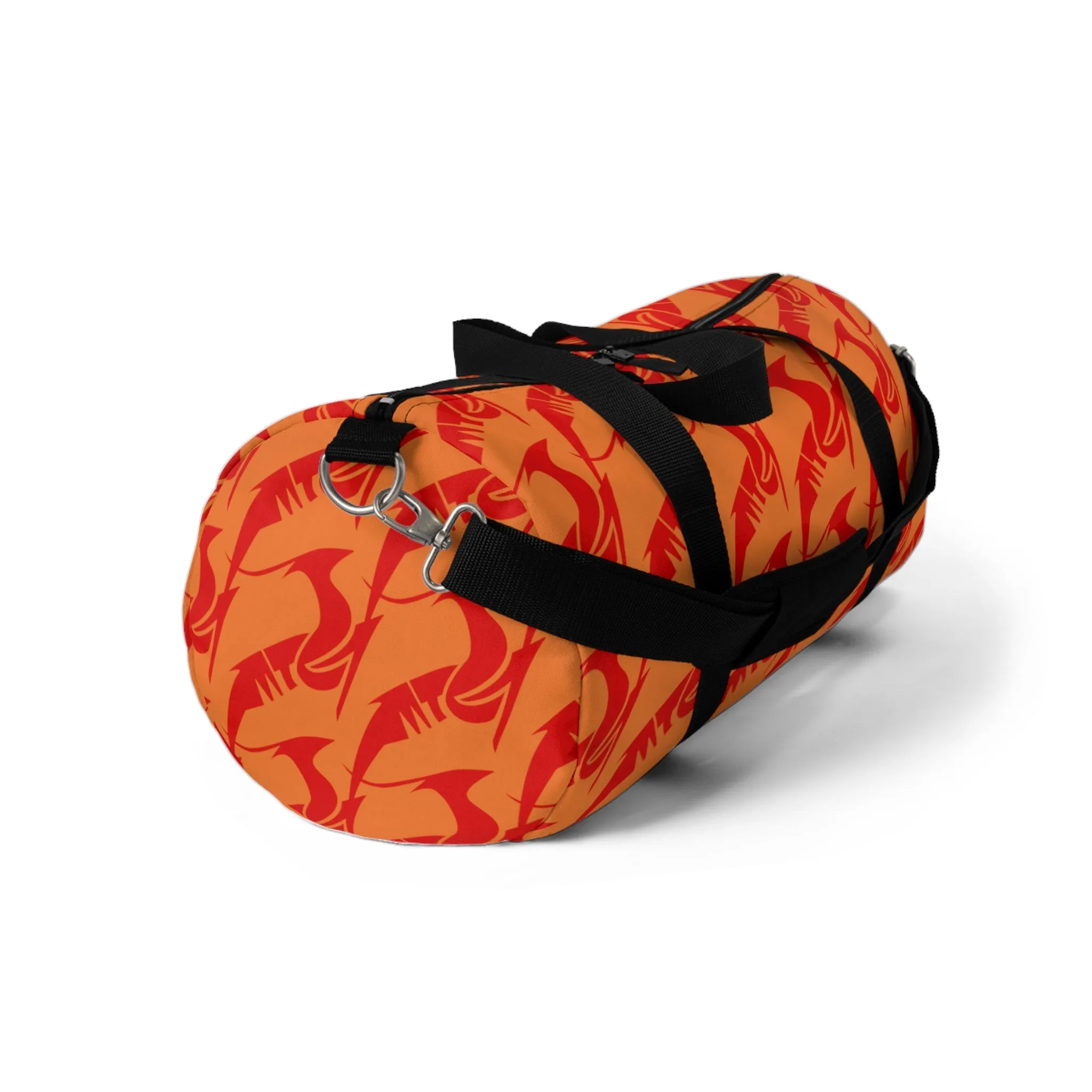Duffel Bag Red on Orange