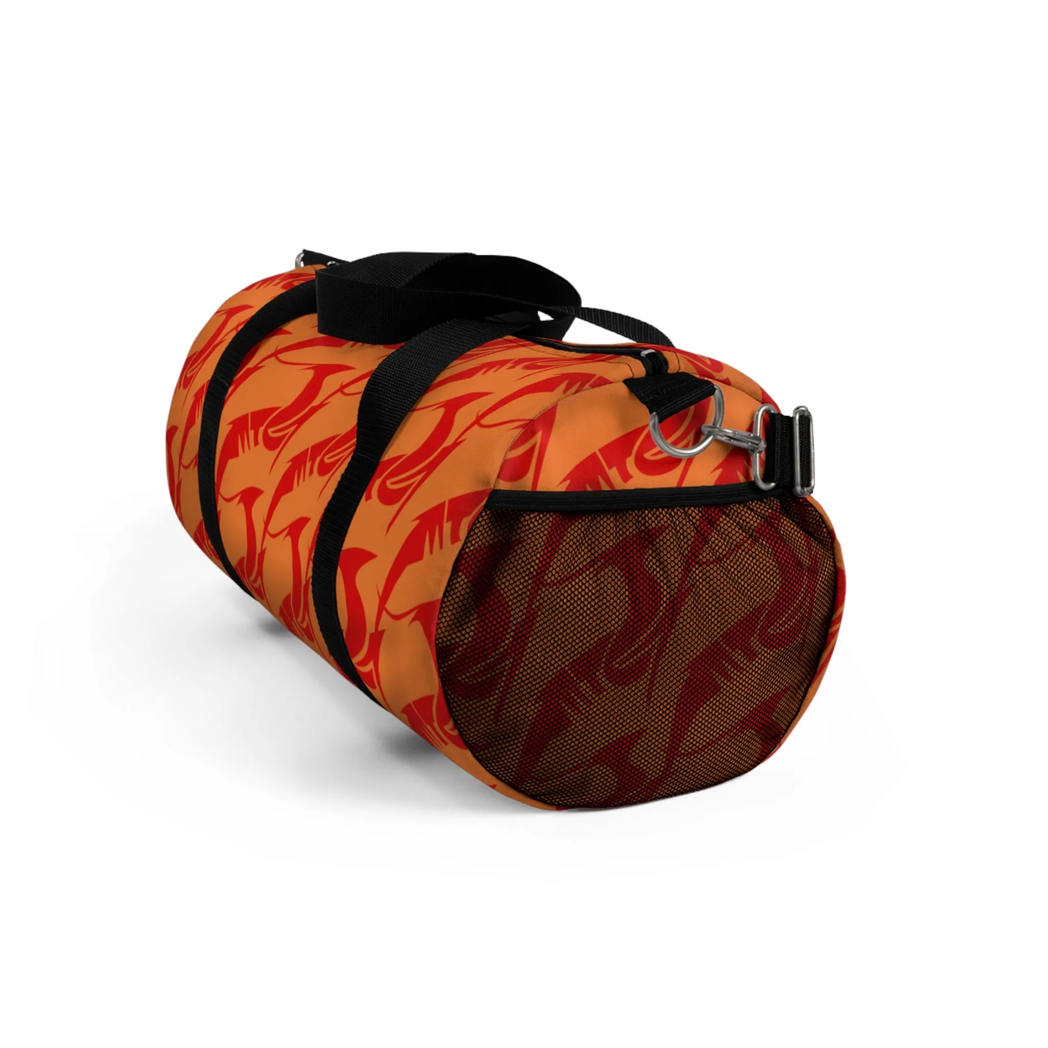 Duffel Bag Red on Orange
