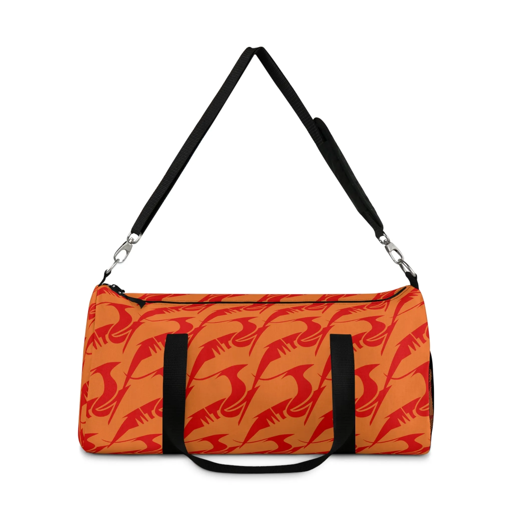 Duffel Bag Red on Orange