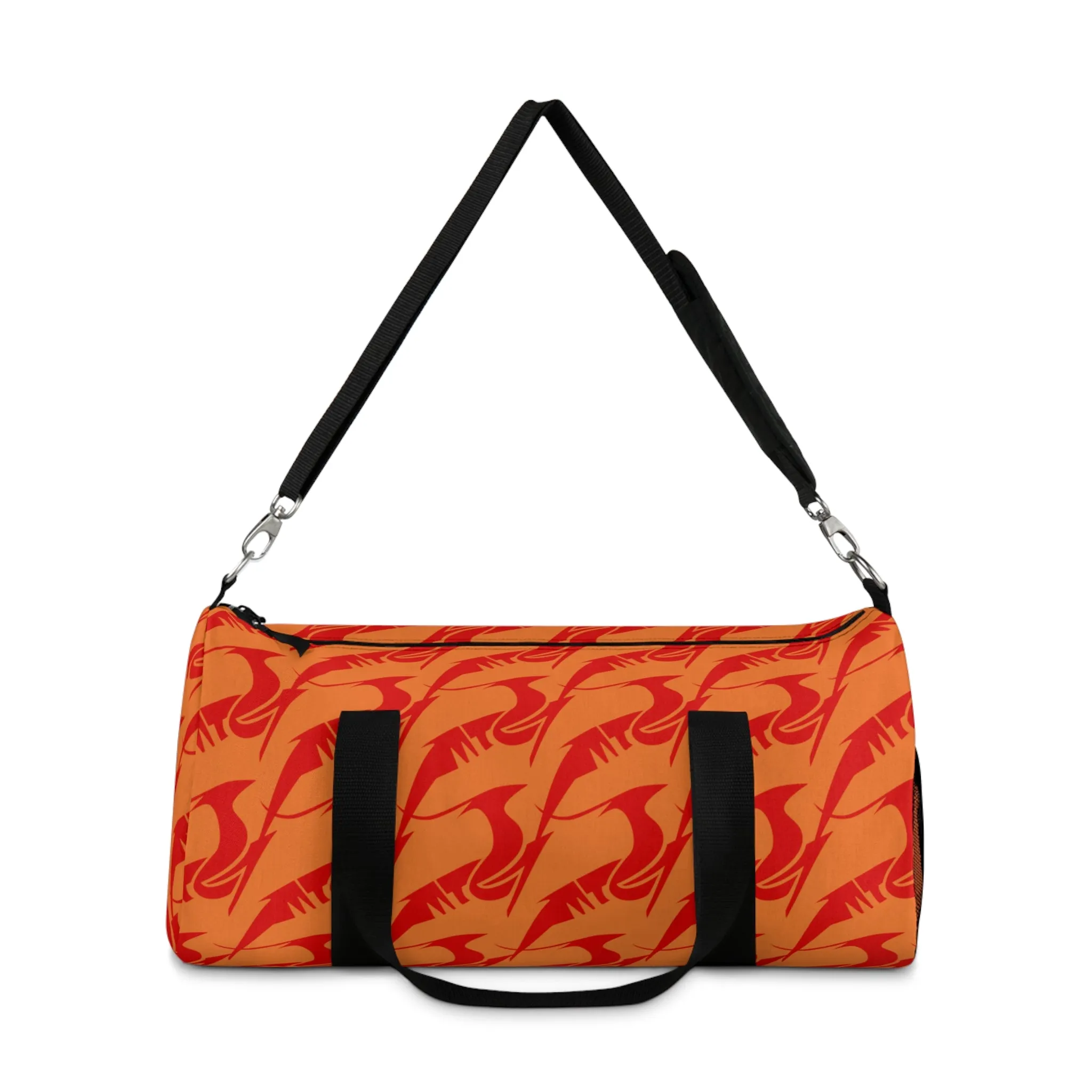 Duffel Bag Red on Orange